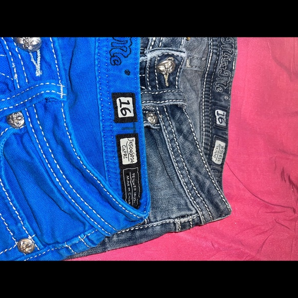 Girls miss me jeans capris size 16 - Picture 3 of 8